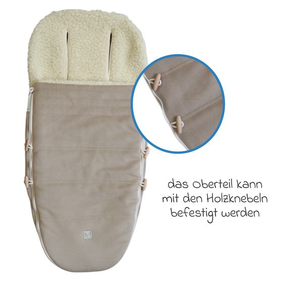 Kaiser Lammfell/Loden-Fußsack Woolma für Buggy, Sport- & Kinderwagen - Moonlight