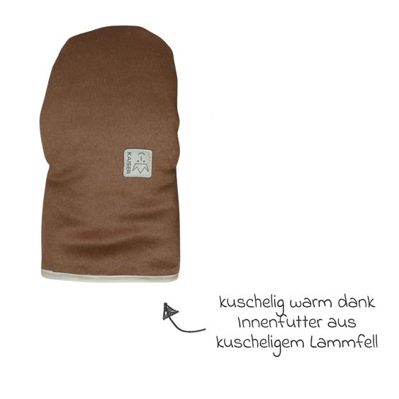 Kaiser Lammfell/Loden-Handschuh Lotty für Buggy, Sport-,Kinderwagen & Fahrradanhänger - Burro