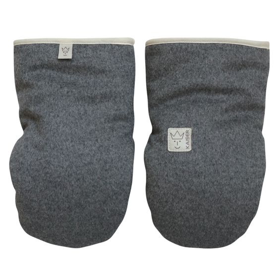 Kaiser Lammfell/Loden-Handschuh Lotty für Buggy, Sport-,Kinderwagen & Fahrradanhänger - Dark Grey