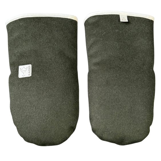 Kaiser Lammfell/Loden-Handschuh Lotty für Buggy, Sport-,Kinderwagen & Fahrradanhänger - Green