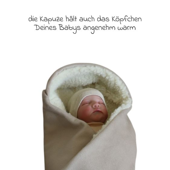 Kaiser Loden-Einschlagdecke Zottel für Babyschale und Babywannen - Moonlight