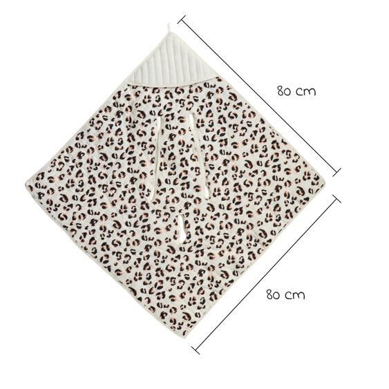 Kaiser Coperta avvolgente in mussola / Asciugamano con cappuccio Tom per Seggiolino auto per neonati & Navicelle - Leo Sand