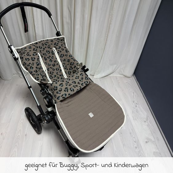 Kaiser Muslin-Sommerfußsack Windy für Buggy, Sport-& Kinderwagen - Leo Caribou