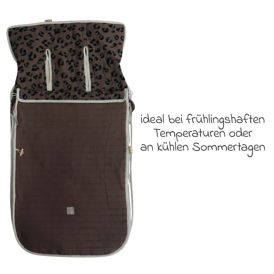Kaiser Muslin-Sommerfußsack Windy für Buggy, Sport-& Kinderwagen - Leo Caribou