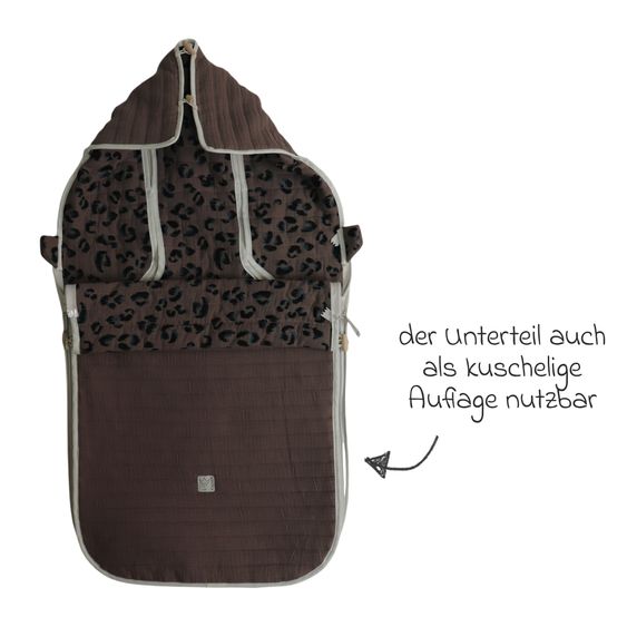Kaiser Muslin-Sommerfußsack Windy für Buggy, Sport-& Kinderwagen - Leo Caribou