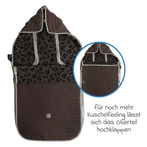 Kaiser Muslin-Sommerfußsack Windy für Buggy, Sport-& Kinderwagen - Leo Caribou