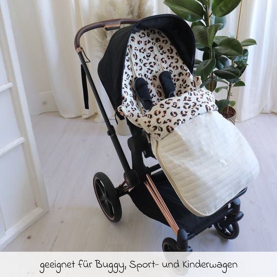 Kaiser Muslin-Sommerfußsack Windy für Buggy, Sport-& Kinderwagen - Leo Sand