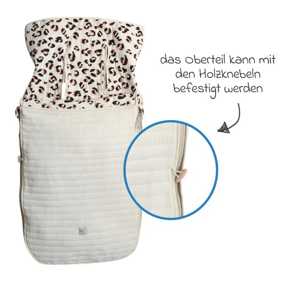 Kaiser Muslin-Sommerfußsack Windy für Buggy, Sport-& Kinderwagen - Leo Sand