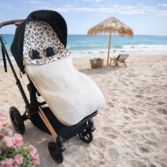Kaiser Muslin-Sommerfußsack Windy für Buggy, Sport-& Kinderwagen - Leo Sand
