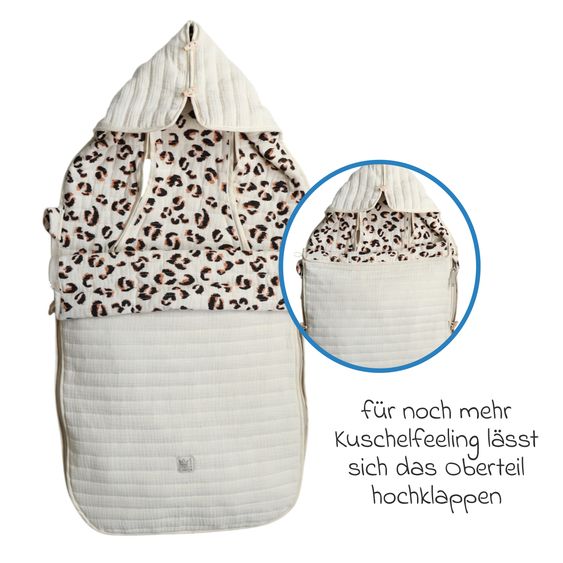Kaiser Muslin-Sommerfußsack Windy für Buggy, Sport-& Kinderwagen - Leo Sand
