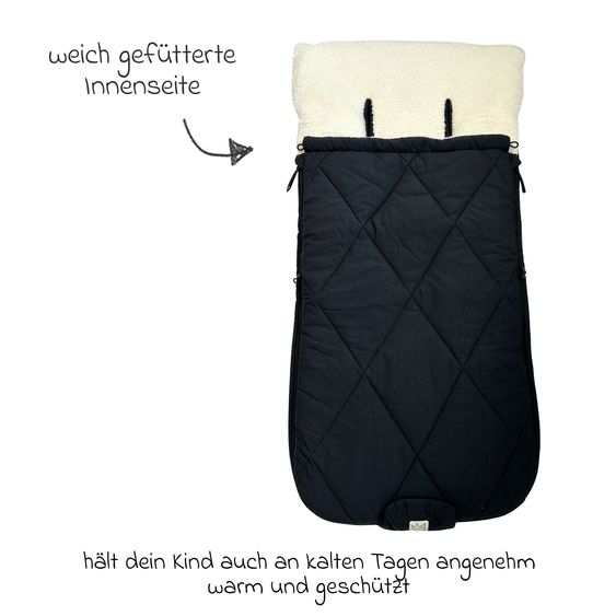 Kaiser Sacco piedi in nylon Leon per Passeggino Leggero, Sportivo & Passeggino - Nero