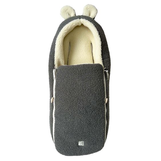 Kaiser Virgin wool footmuff Hukky for infant car seats & carrycots - Grey