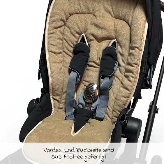 Kaiser Sommer-Einlage Terry für Kinderwagen - Butternut