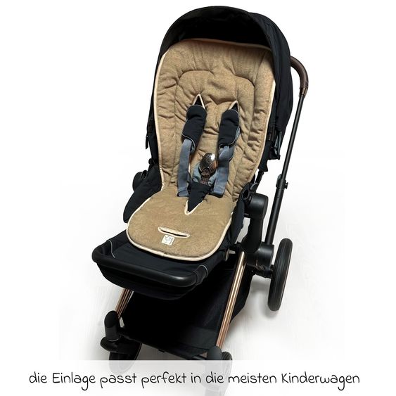 Kaiser Sommer-Einlage Terry für Kinderwagen - Butternut