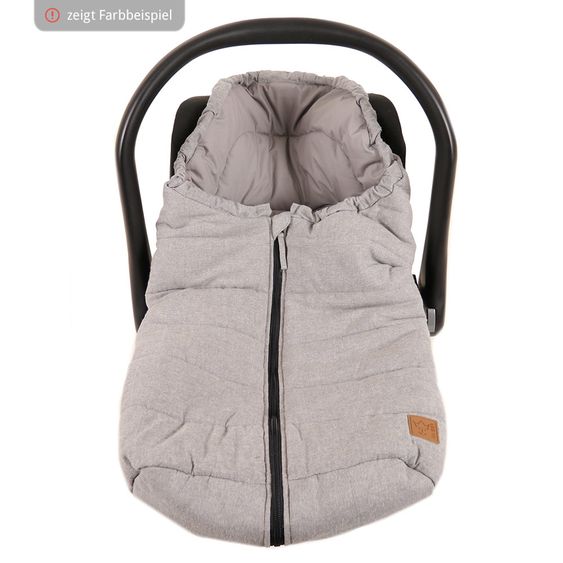 Kaiser Sommer-Fußsack Anny für Babyschalen - Anthracite Melange