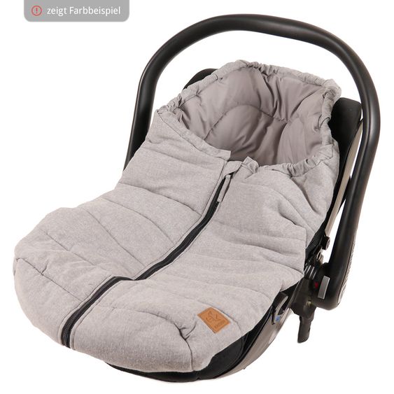 Kaiser Sommer-Fußsack Anny für Babyschalen - Anthracite Melange