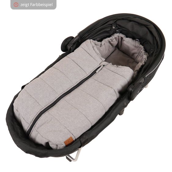 Kaiser Sommer-Fußsack Anny für Babyschalen - Anthracite Melange