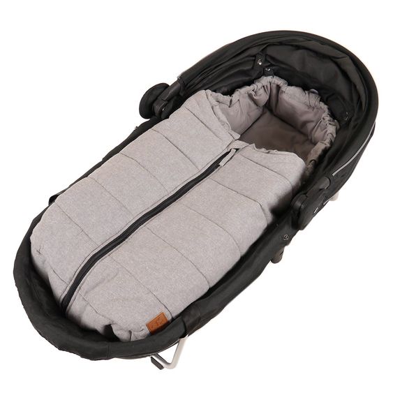 Kaiser Sommer-Fußsack Anny für Babyschalen - Light Grey Melange