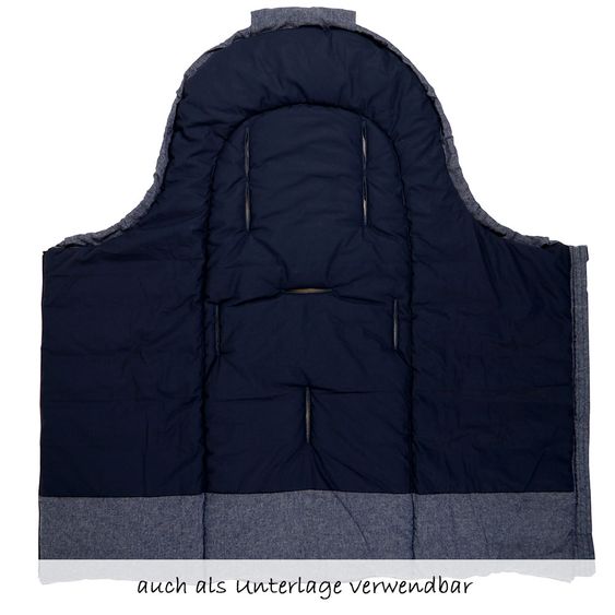 Kaiser Summer footmuff Melly - Navy Melange