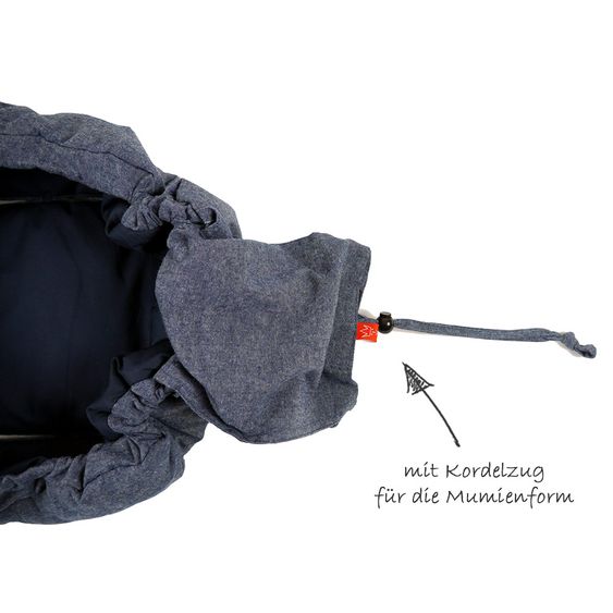 Kaiser Summer footmuff Melly - Navy Melange