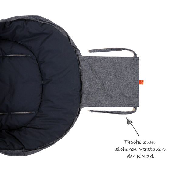 Kaiser Summer footmuff Melly - Navy Melange