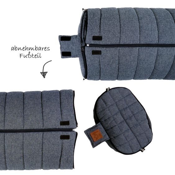 Kaiser Summer footmuff Melly - Navy Melange