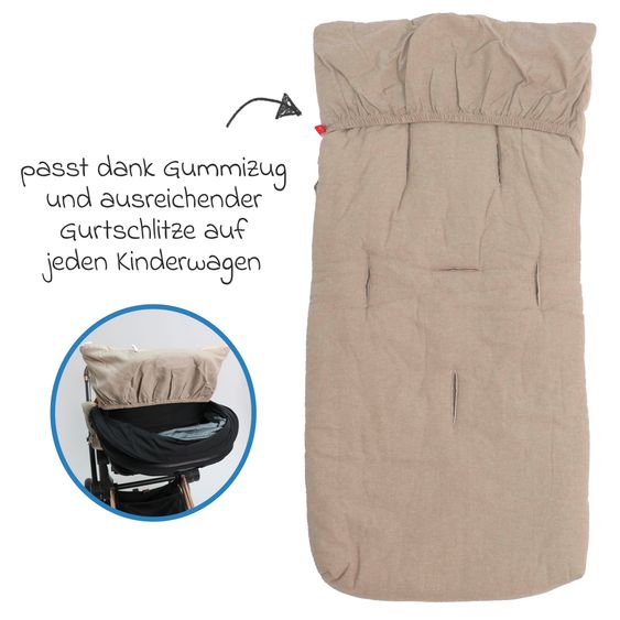 Kaiser Nikko summer footmuff - Sand Melange