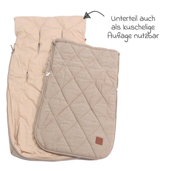 Kaiser Nikko summer footmuff - Sand Melange