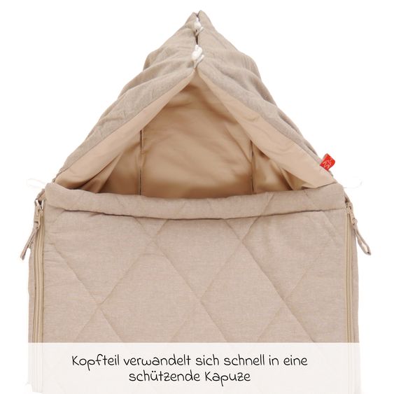 Kaiser Nikko summer footmuff - Sand Melange