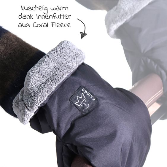 Kaiser Thermo-Fleece Handschuh Ben - Black