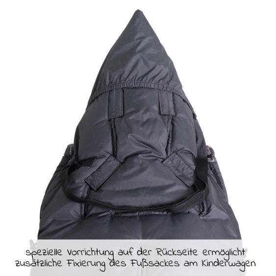 Kaiser Thermo-Fleece Fußsack Mila - Anthrazit