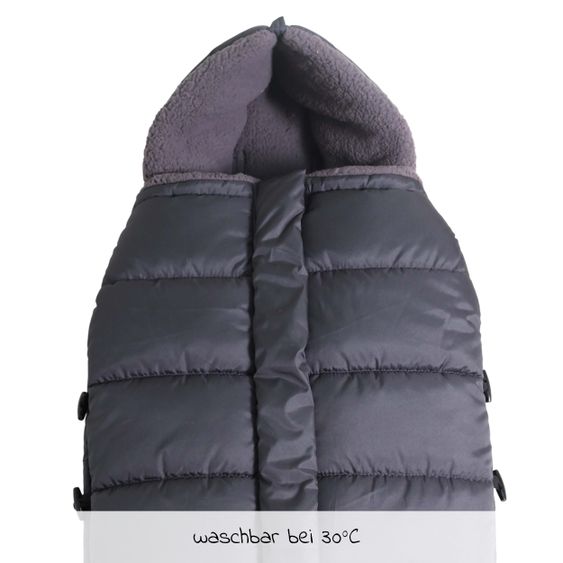 Kaiser Thermo-Fleece Fußsack Mila - Anthrazit