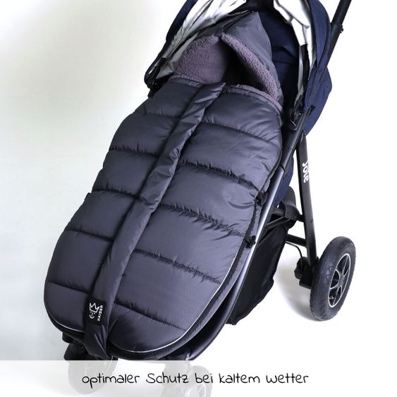 Kaiser Thermo-Fleece Fußsack Mila - Anthrazit