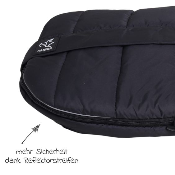 Kaiser Thermo-Fleece Fußsack Mila - Black