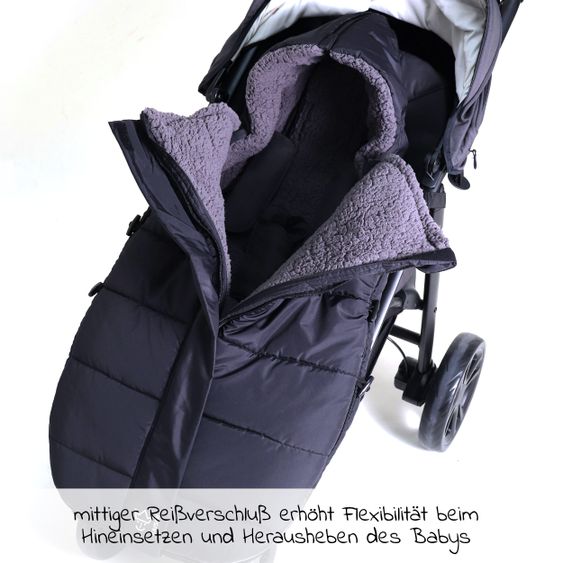 Kaiser Thermo-Fleece Fußsack Mila - Black