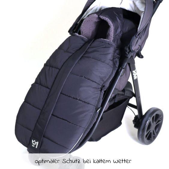 Kaiser Thermo-Fleece Fußsack Mila - Black