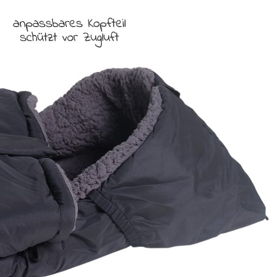 Kaiser Thermo-Fleece Fußsack Mila - Black