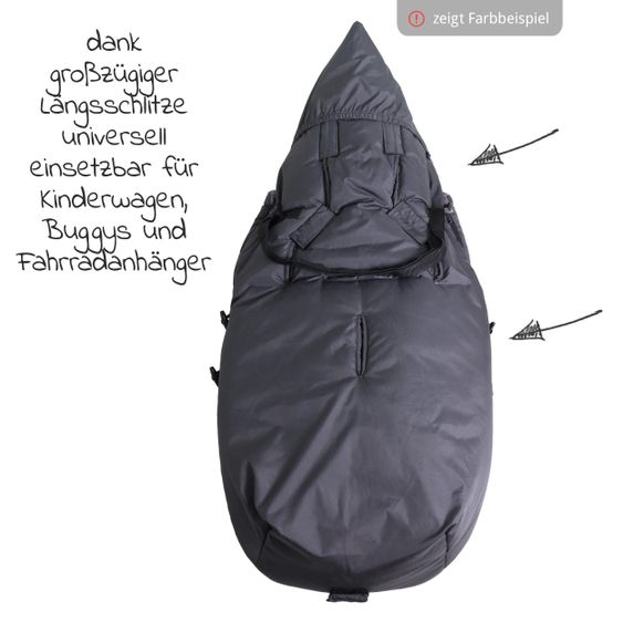 Kaiser Thermo-Fleece Fußsack Mila - Black