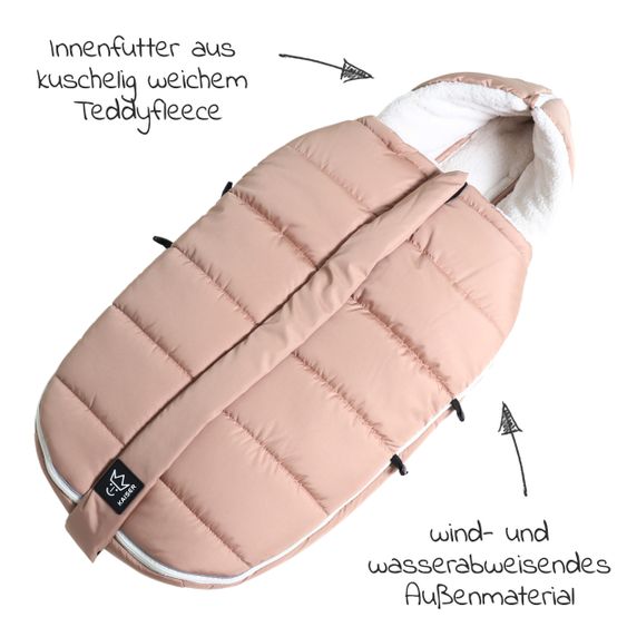 Kaiser Thermo-Fleece Fußsack Mila - Sand/Creme