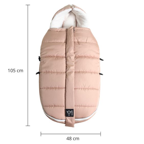 Kaiser Thermo-Fleece Fußsack Mila - Sand/Creme