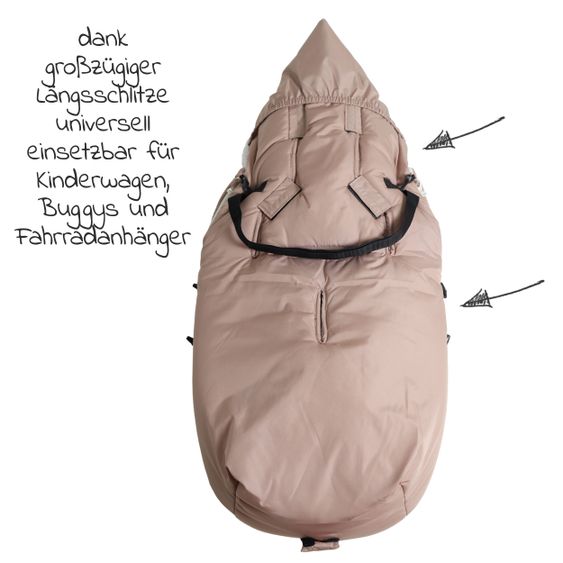 Kaiser Thermo-Fleece Fußsack Mila - Sand/Creme