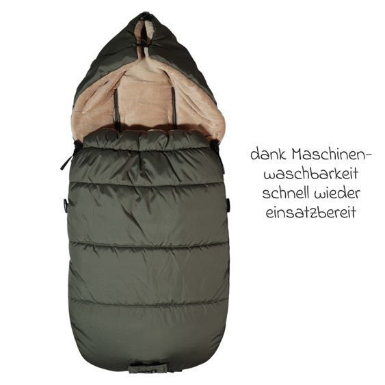 Kaiser Thermo-Fleece Fußsack Akiko für Buggy, Sport- & Kinderwagen - Kaki Camel