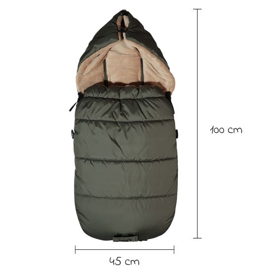 Kaiser Thermo-Fleece Fußsack Akiko für Buggy, Sport- & Kinderwagen - Kaki Camel