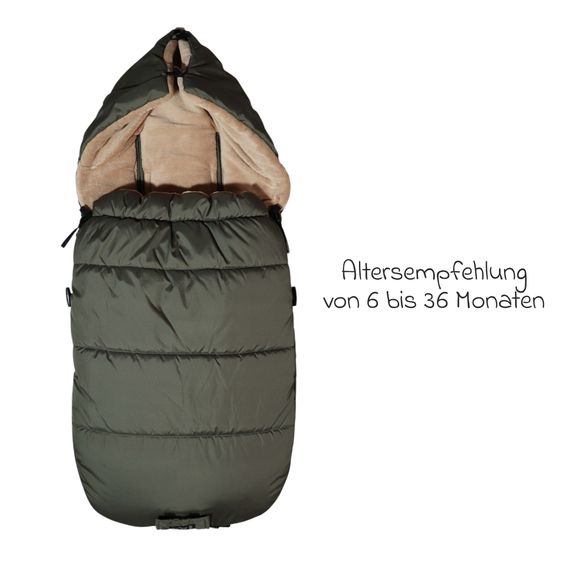 Kaiser Thermo-Fleece Fußsack Akiko für Buggy, Sport- & Kinderwagen - Kaki Camel