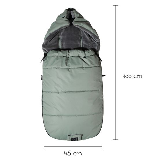 Kaiser Thermo-Fleece Fußsack Akiko für Buggy, Sport- & Kinderwagen - Salbei Green