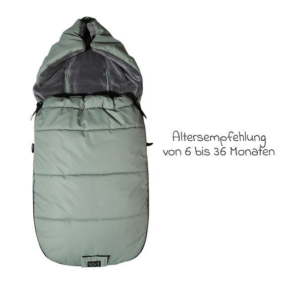 Kaiser Thermo-Fleece Fußsack Akiko für Buggy, Sport- & Kinderwagen - Salbei Green