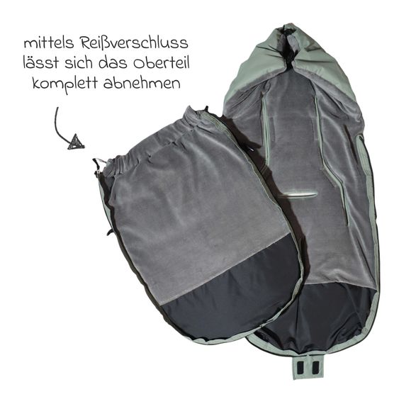 Kaiser Thermo-Fleece Fußsack Akiko für Buggy, Sport- & Kinderwagen - Salbei Green