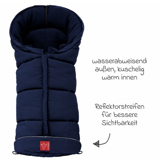 Kaiser Thermo-Fleece Fußsack Iglu - Marine