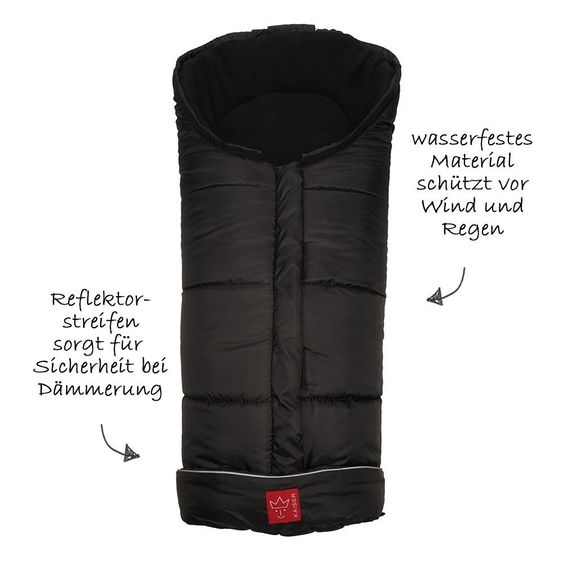 Kaiser Thermo-Fleece Footmuff Igloo - Black