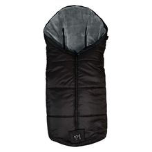 Thermo-Fleece Fußsack Sandy für Buggy, Sport- & Kinderwagen - Black Grey